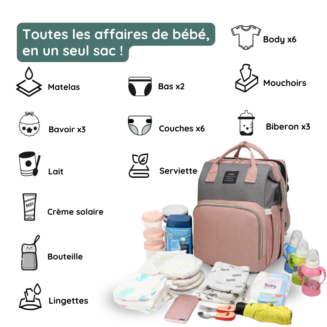 LAND - Le Sac 2 en 1 (langer + lit)