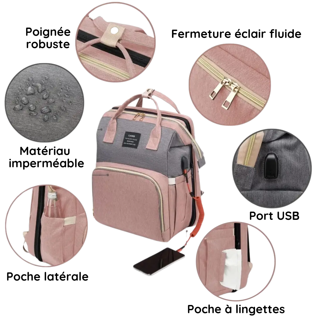 LAND - Le Sac 2 en 1 (langer + lit)