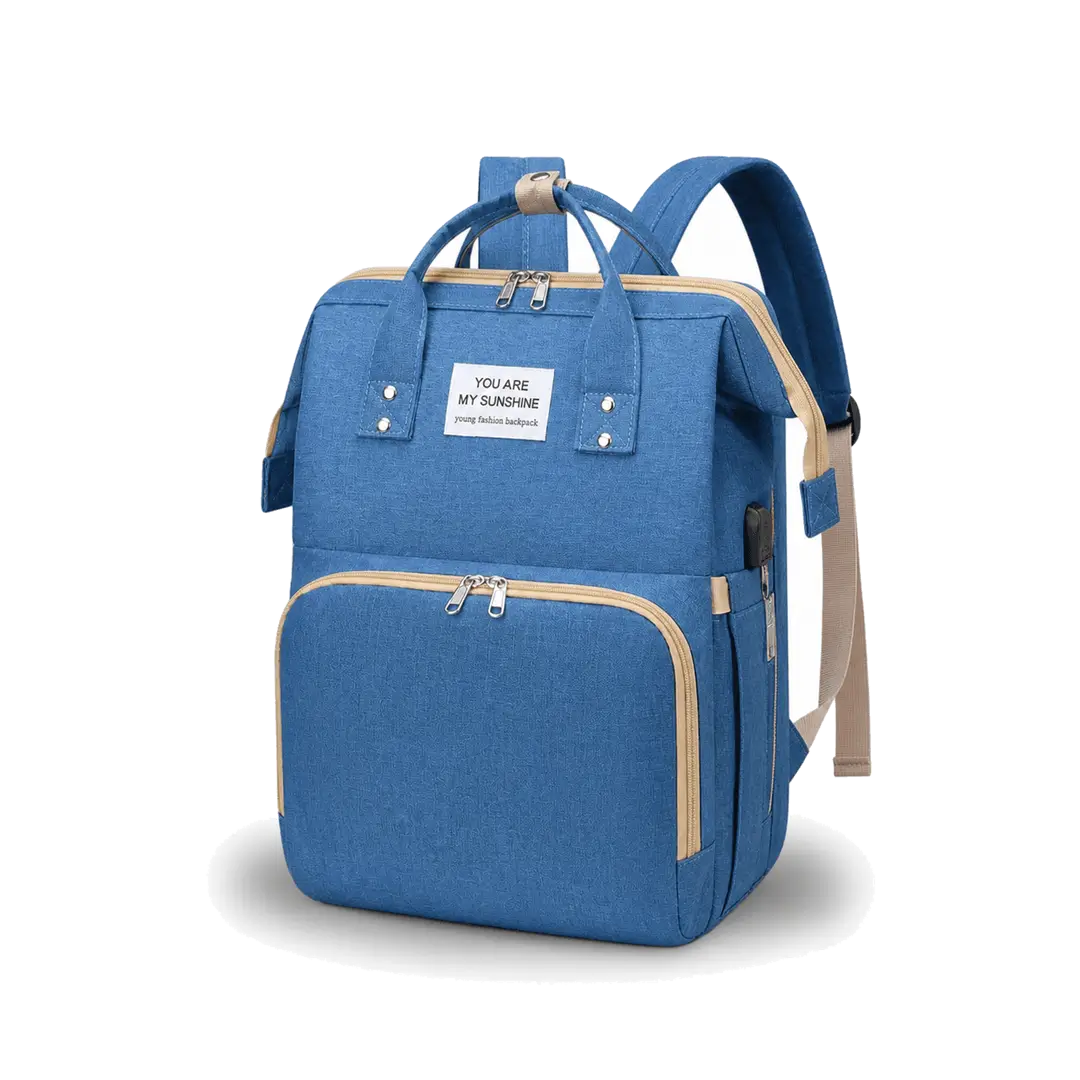 Sac à langer lit nomade LAND bleu